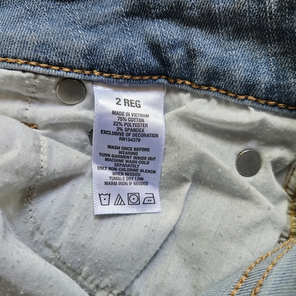 Aeropostale High Rise Jeggings Distressed size 2 Reg EUC - Picture 5 of 5